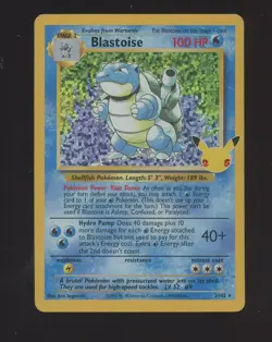 2021 Pokemon Celebrations Classic Base Set #2 Blastoise Holo - Image 1