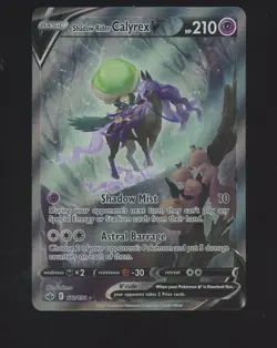 2021 Pokemon SWSH Chilling Reign #172 Shadow Rider Calyrex V - Image 1