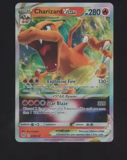 2022 Pokemon SWSH Brilliant Stars #018 Charizard VSTAR - Image 1