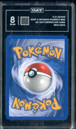 2008 Pokemon Diamond & pearl Great Encounters #105/106 Dialga LV.X TAG 8 - Image 2