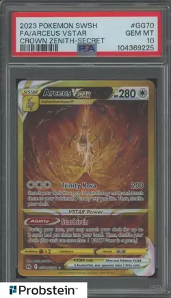 2023 Pokemon SWSH Crown Zenith #GG70 FA/Arceus VSTAR PSA 10 - Image 1