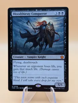 MTG: Bloodthirsty Conqueror | Non-foil | Magic Foundations | Pack Fresh NM | - Image 1