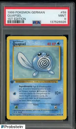 1999 Pokemon German 1st Edition #59 Quapsel PSA 9 MINT - Image 1