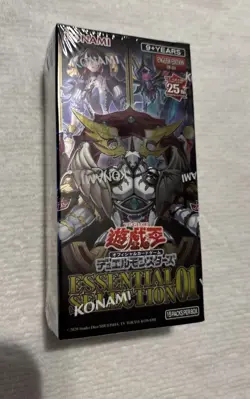 Yugioh Cards Essential Selection 01 English Edition 15 Packs Per Box Konami 25th - Image 1