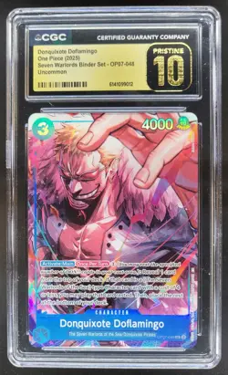 2025 ONE PIECE DONQUIXOTE DOFLAMINGO OP07-048 CGC 10 PRISTINE B PT - Image 1