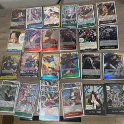 One Piece TCG English Lot 29 Cards Foils 1 Reg Luffy Boa Sabo Uta + More! - Image 1