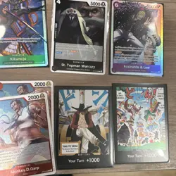 One Piece TCG English Lot 29 Cards Foils 1 Reg Luffy Boa Sabo Uta + More! - Image 5