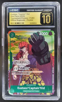2024 ONE PIECE EUSTASS CAPTAIN KID PROMO P-003 CGC 10 PRISTINE B PT - Image 1