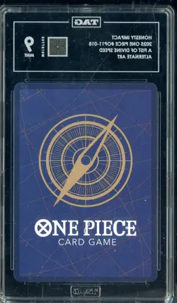 2025 One Piece #OP11-018 Honesty Impact A Fist of Divine Speed TAG 9 MINT - Image 2