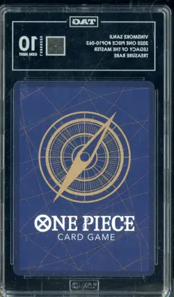 2025 One Piece Legacy of Master Vinsmoke Sanji OP10-063 Treasure Rare TAG 10 GEM - Image 2
