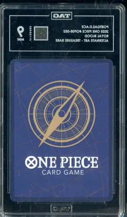 2025 One Piece OP08-052 Royal Blood Alternate Art Portgas D. Ace TAG 9 MINT - Image 2