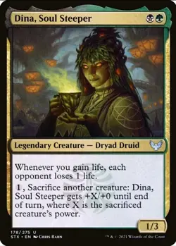 X 1 Dina, Soul Steeper NM Commander 178 MTG Magic The Gathering - Image 1