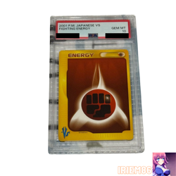 PSA 10 Fighting Pokemon Energy Card VS Vintage Nintendo Bandai Japanese 2001 - Image 1