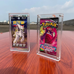 Pokemon 1 Slots Acrylic Magnetic TCG Booster Trading Card Pack Protecting Case - Image 2