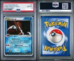 PSA 8 NM MT POKEMON 97/100 | 2003 Kabutops EX HOLO - Sandstorm - Image 3
