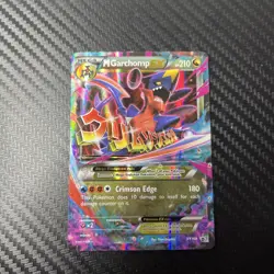 Pokemon XY (Mega) M Garchomp EX Black star promo XY168 Holo Rare! - Image 1