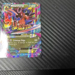 Pokemon XY (Mega) M Garchomp EX Black star promo XY168 Holo Rare! - Image 4