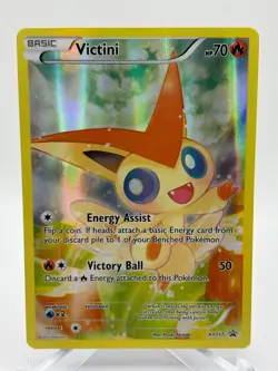 Pokemon TCG Black Star Promo - Victini XY117 Full Art Promo MP See pics - Image 1