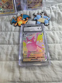 Pokemon Crobat VMAX SWSH099 Shining Fates Full Art Holo Black Star Promo LP - Image 1