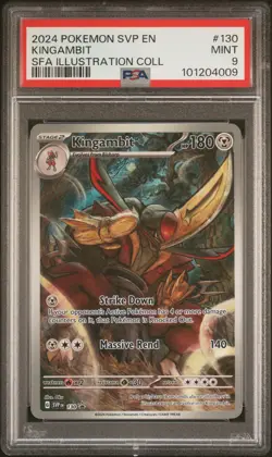2024 POKEMON SVP EN-SV BLACK STAR PROMO #130 KINGAMBIT PSA 9 - Image 1