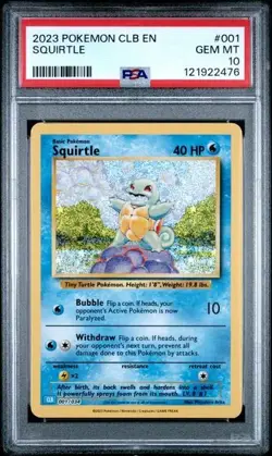 Squirtle #1 - Pokemon Classic Collection Blastoise & Suicune Deck - PSA 10 - Image 1