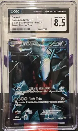 Darkrai (Team Plasma) BW73 Black & White Full Art Promo Pokemon 2013 CGC 8.5 - Image 1