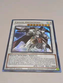 Yugioh Chaos Archfiend PHHY-EN039 Ultra Rare 1st Ed NM - Image 1