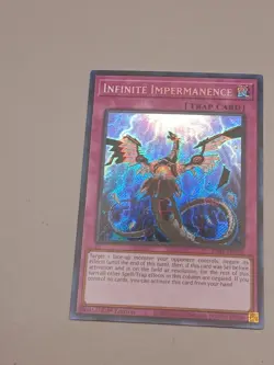 Infinite Impermanence Platinum Secret Rare 1st Edition RA01-EN075 Yugioh - Image 2