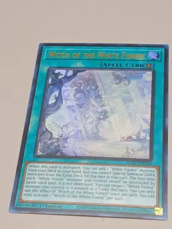 Yugioh Witch of the White Forest ALIN-EN058 Ultra Rare 1st Edition NM - Image 1