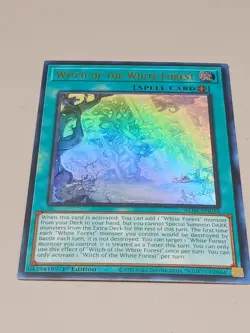 Yugioh Witch of the White Forest ALIN-EN058 Ultra Rare 1st Edition NM - Image 1