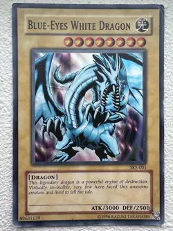 4x Yugioh Blue-Eyes White Dragon SKE-001 Unlimited Super Rare Holo - HP-NM - Image 4