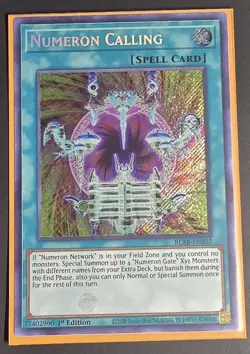 Numeron Calling & Numeron Network BLAR-EN026/27 Secret Rare 1st Ed Yugioh Lot NM - Image 2