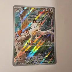 Pokemon Meowth 106/094 – Phantasmal Flames – English IR (Illustration Rare) - Image 1