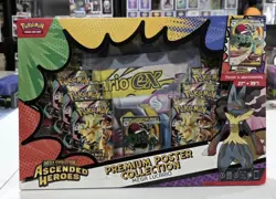 Pokemon TCG Ascended Heroes Mega Lucario Premium poster Collection - Image 1