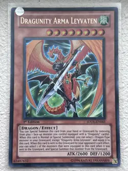 Yugioh Dragunity Arma Leyvaten SDDL-EN001 1ST Ultra - Image 2