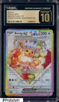 #10 2025 Pokemon SVP BSP Super Premium Collection Eevee ex CCG 10 PRISTINE - Image 1