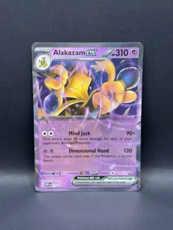 Alakazam ex 050 PROMO BLACK STAR HOLO Scarlet & Violet 151 Pokemon English Foil - Image 2