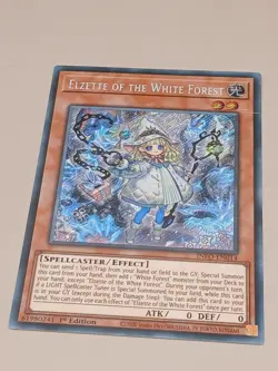 YUGIOH! Elzette of the White Forest INFO-EN014 Secret Rare 1st Edition NM - Image 1