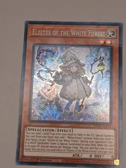YUGIOH! Elzette of the White Forest INFO-EN014 Secret Rare 1st Edition NM - Image 2