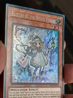 YUGIOH! Elzette of the White Forest INFO-EN014 Secret Rare 1st Edition NM - Image 4
