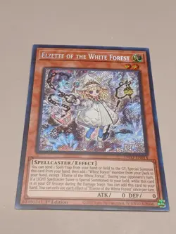YUGIOH! Elzette of the White Forest INFO-EN014 Secret Rare 1st Edition NM - Image 1