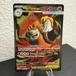 Mega Camerupt ex 156/132 – Holo Double Rare – NM Pokemon TCG - Image 1