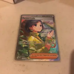 Pokemon Parasol Lady HOLO Full Art 255/182 - SV04 Paradox Rift - Image 1