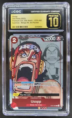 2022 ONE PIECE USOPP MANGA ALT ART ST01-002 CGC 10 PRISTINE B PT - Image 1