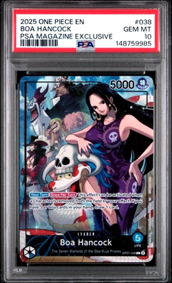 ONE PIECE BOA HANCOCK 2025 PSA MAGAZINE EXCLUSIVE PROMOS #038 PSA 10 - Image 1