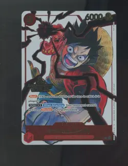 One Piece TCG 3rd Anniversary Winner ST01-012 Monkey.D.Luffy SR Foil - Image 1