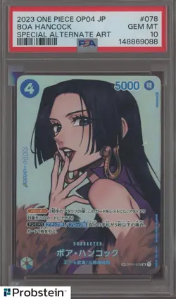 2023 One Piece Japanese OP04 #078 Boa Hancock Special Alternate Art PSA 10 - Image 1