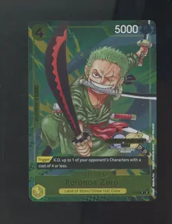 One Piece TCG CS 2024 Event Pack P-042 Roronoa Zoro Promo Foil - Image 1
