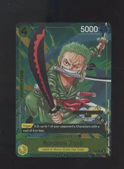 One Piece TCG CS 2024 Event Pack P-042 Roronoa Zoro Promo Foil - Image 1