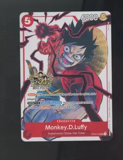 One Piece TCG 3rd Anniversary ST01-012 Monkey.D.Luffy Promo - Image 1